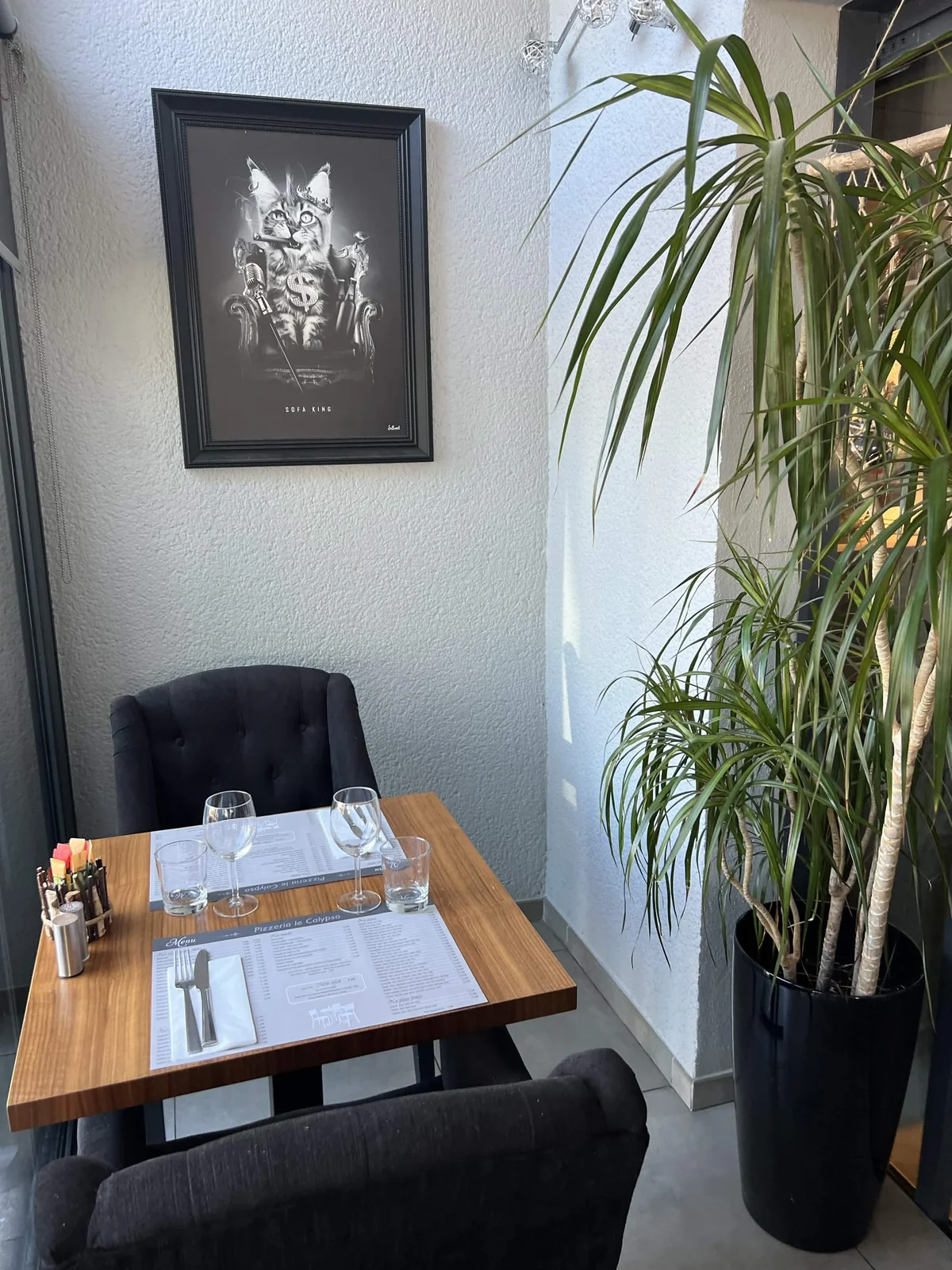 Table en tête-à-tête au Calypso
